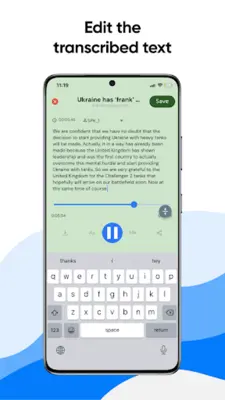 Transcribe Speech to Text android App screenshot 4